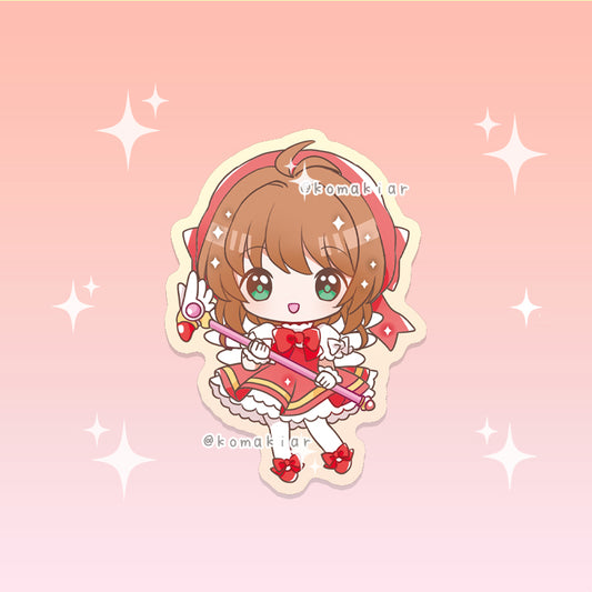 Catch Me Sakura Cardcaptor Sakura sticker, vinyl finish