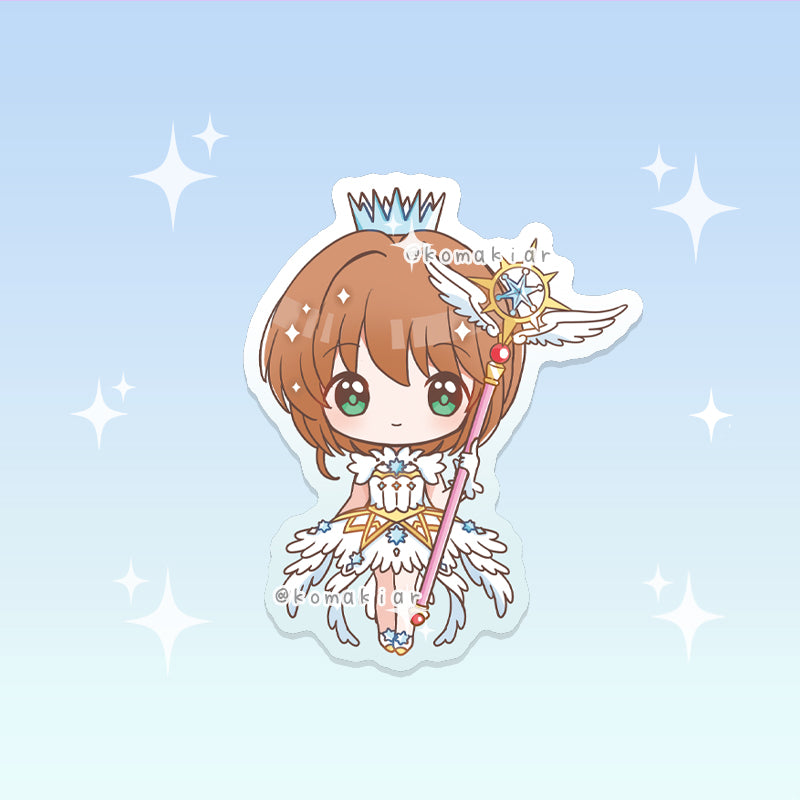 Clear Sakura Cardcaptor Sakura sticker, vinyl finish