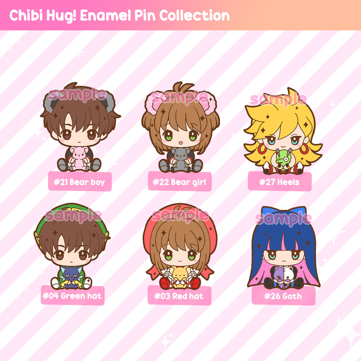 Cardcaptor Sakura Chibi Hug Enamel Pins – Sakura & Syaoran