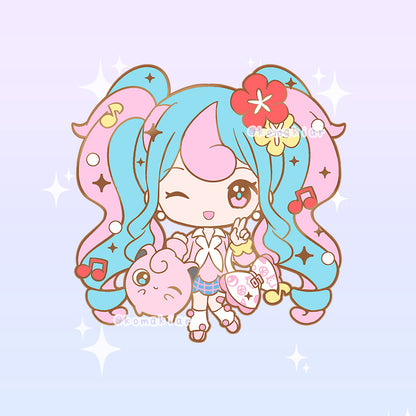 Fairy Trainer Miku Virtual Vocalist Enamel Pin – Project Voltage