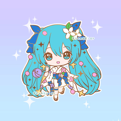 Yukata Summer Festival Miku Virtual Vocalist Enamel Pin