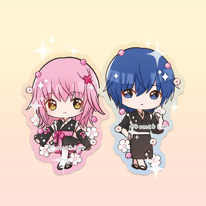 Kimono Amu & Ikuto sticker from Shugo Chara, vinyl finish