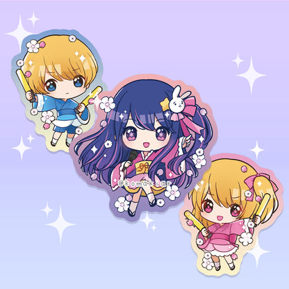 Kimono Ai, Ruby & Aqua – Oshi no Ko Sticker