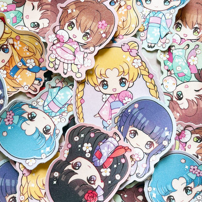 Kimono Ai, Ruby & Aqua – Oshi no Ko Sticker