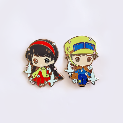 Nostalgia Movie Series Vol. 2 Kimono Enamel Pins – Night Howl & More