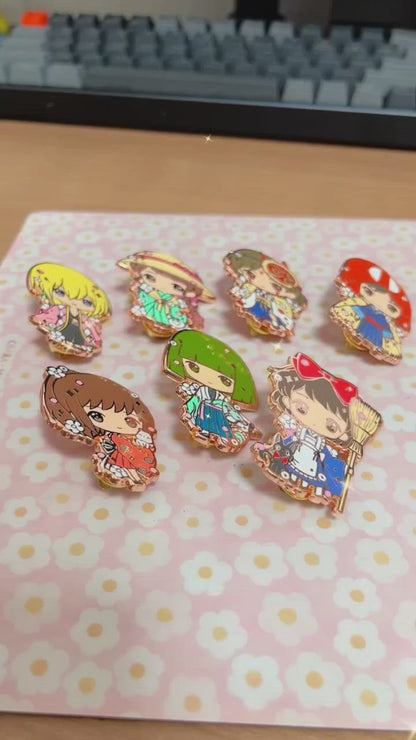 Nostalgia Movie Series Vol. 1 Kimono Enamel Pins – Day Howl & More