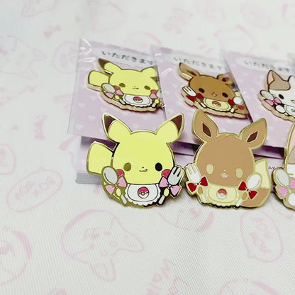 Shiba / Neko - Itadakimasu! by Mooncake Pin