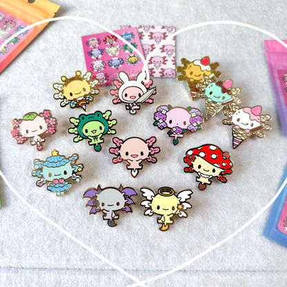 Axolotl Party! Enamel Pin Surprise Blindbag by Mooncake Pin