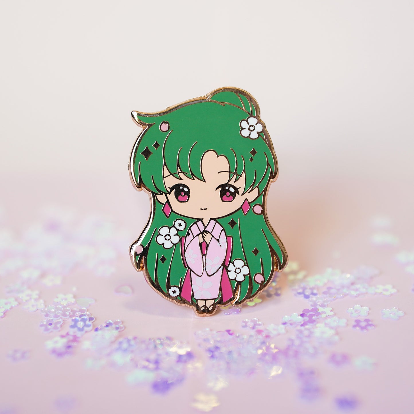 Yukata Girls Enamel Pin Series - Outer Scouts / Wicked Lady / Luna / Moonie