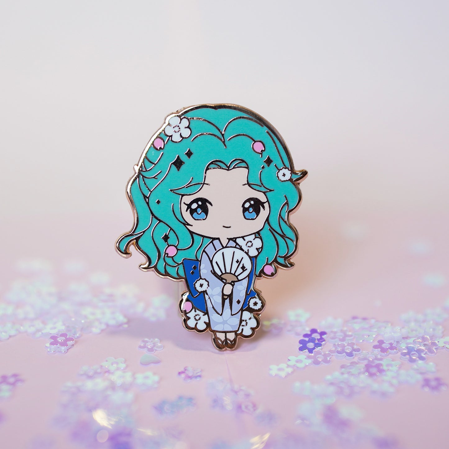 Yukata Girls Enamel Pin Series - Outer Scouts / Wicked Lady / Luna / Moonie