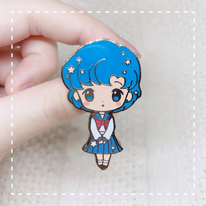 Moonie Series - School Girls Enamel Pins