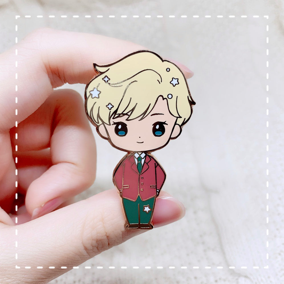 Moonie Series - School Girls Enamel Pins