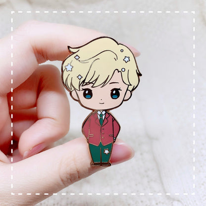 Moonie Series - School Girls Enamel Pins