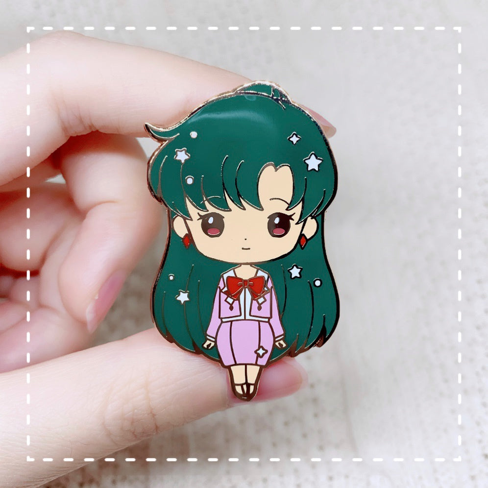 Moonie Series - School Girls Enamel Pins