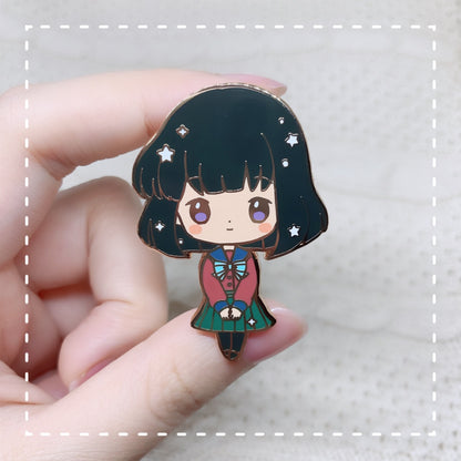 Moonie Series - School Girls Enamel Pins