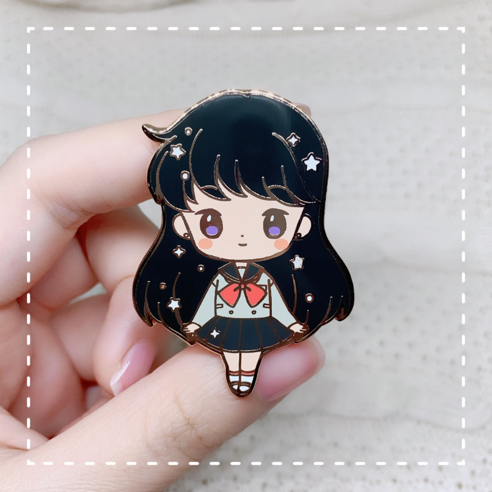 Moonie Series - School Girls Enamel Pins