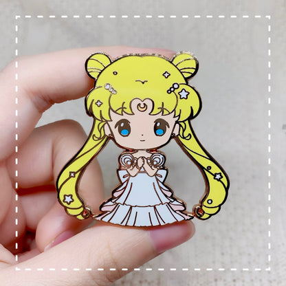 Moonie Series - School Girls Enamel Pins