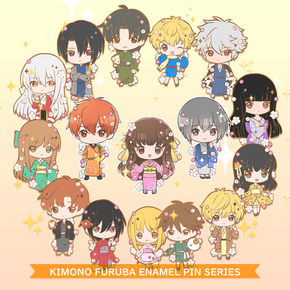 Fruits Basket Kimono Enamel Pin – Tohru, Zodiacs and Friends