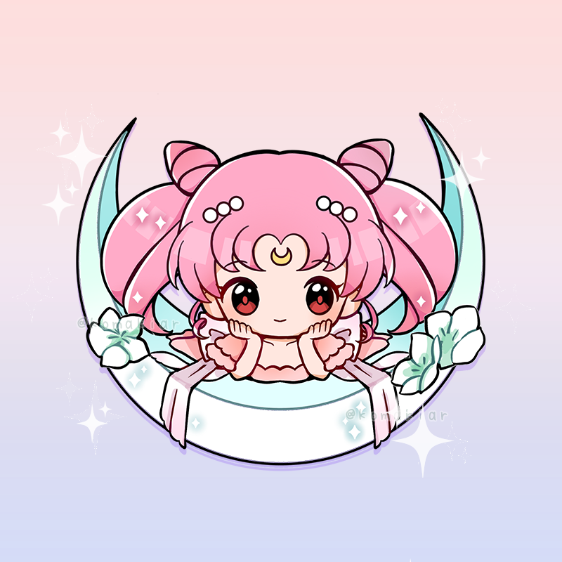 Small Lady Acrylic Keychain - Moonie Series